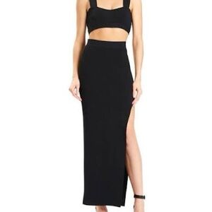 NWOT Herve leger x JRR long skirt with a slit size XS